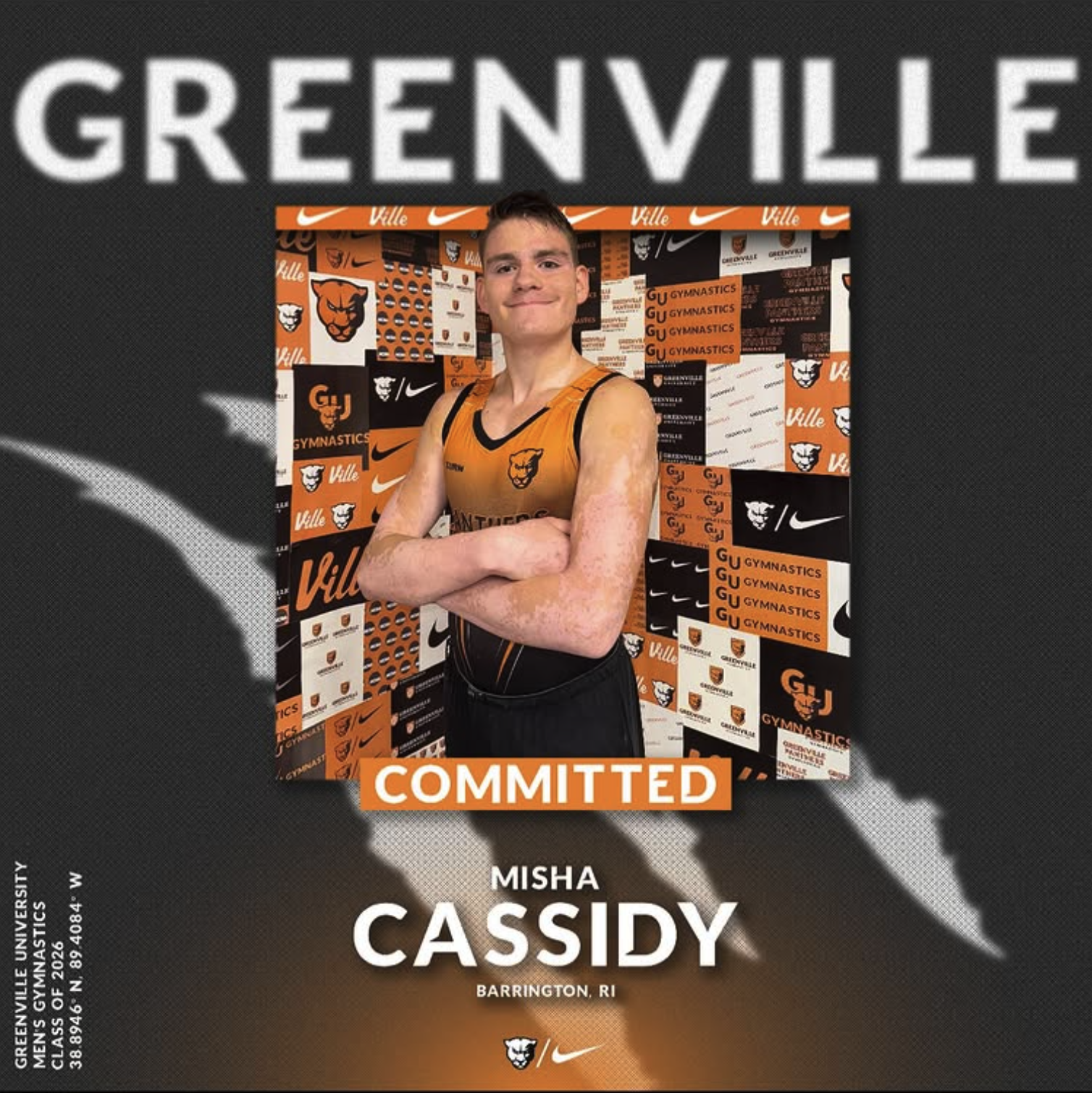 Senior Misha Cassidy Commits to Greenville University Gymnastics