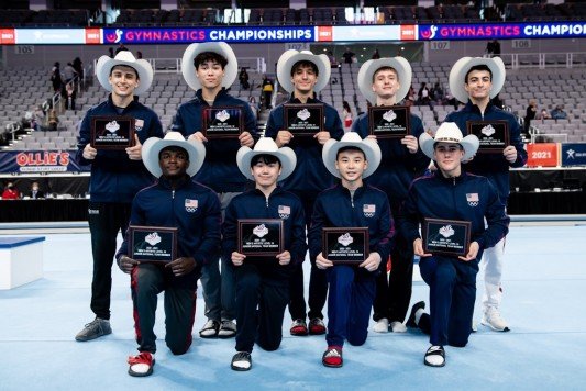 MEGA Boys Team Gymnast Wins AA at US Championships!