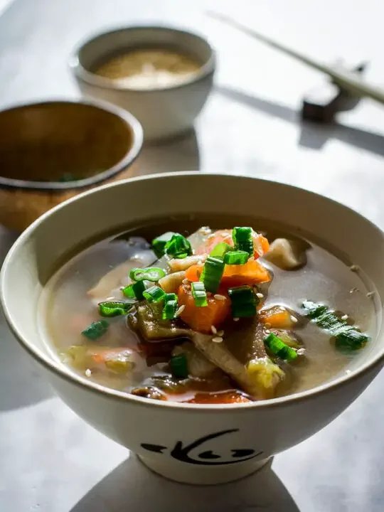 Vegetable & Miso Healing Soup