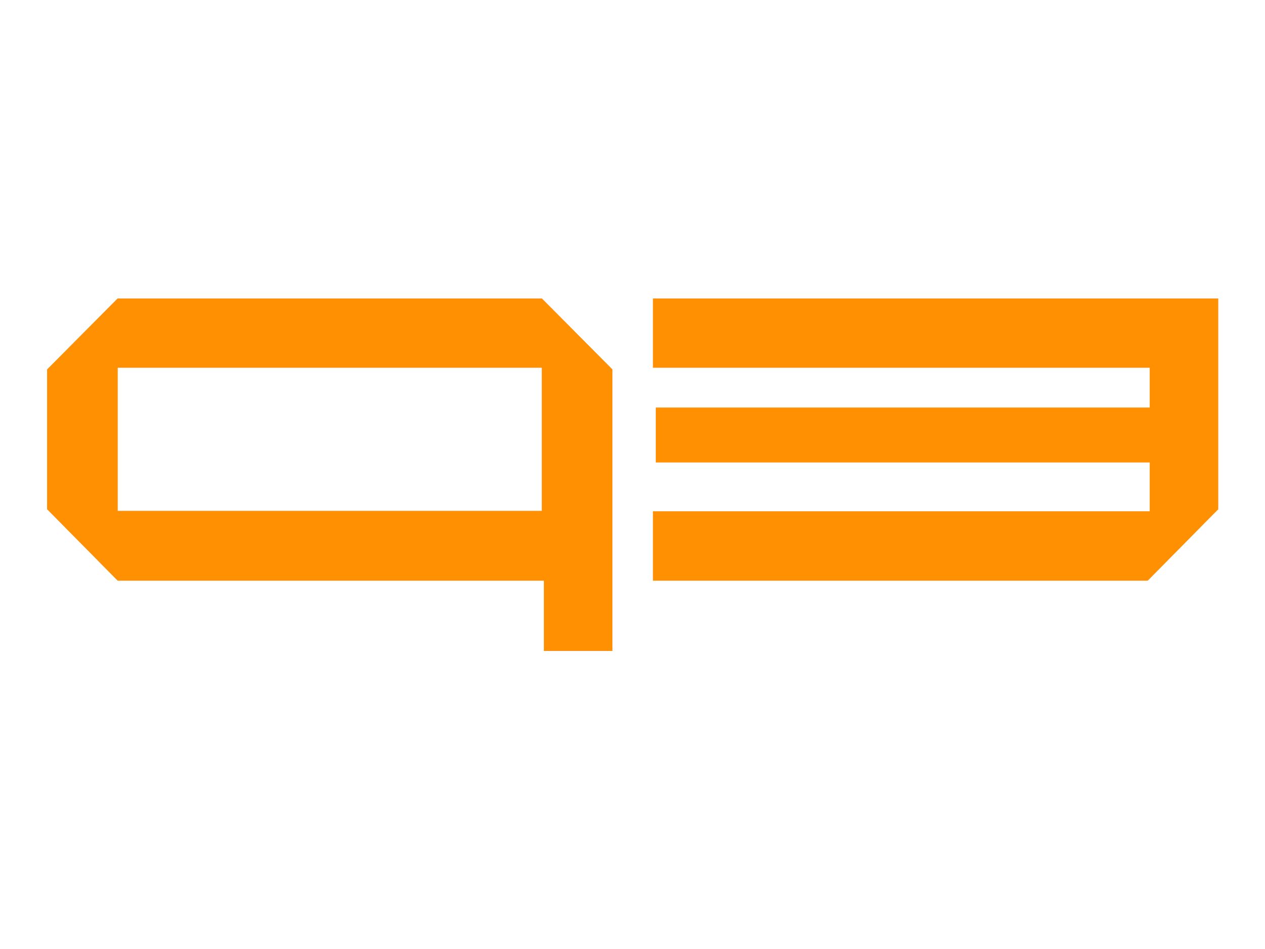 Orange and black stylized logo of the company Q3