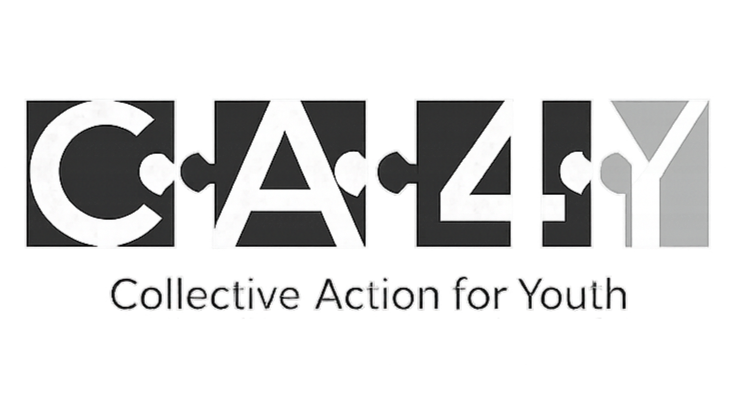 Puzzle pieces forming the word "CACY" with the subtitle "Collective Action for Youth" underneath.