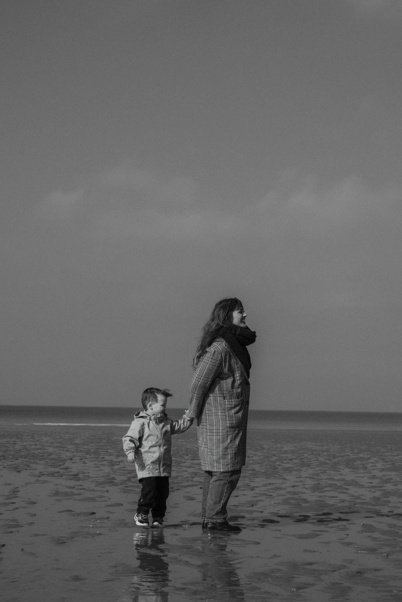séance photo à la mer