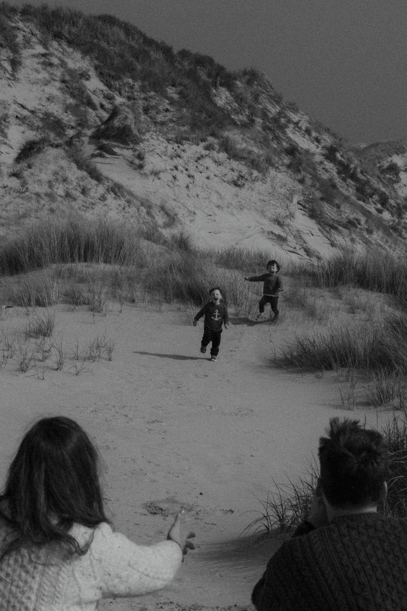shooting famille à la mer