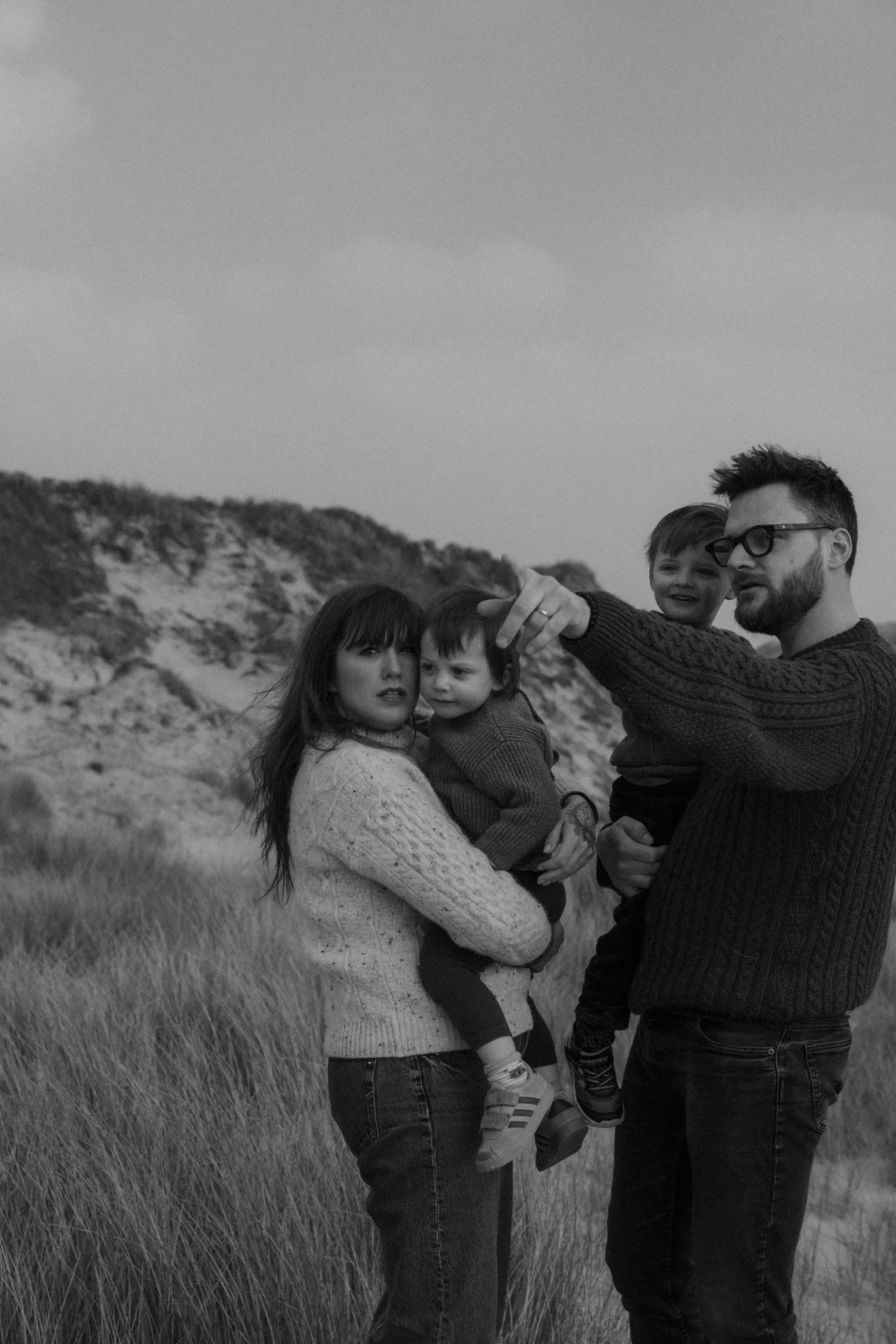 séance reportage à la mer, famille, en extérieur