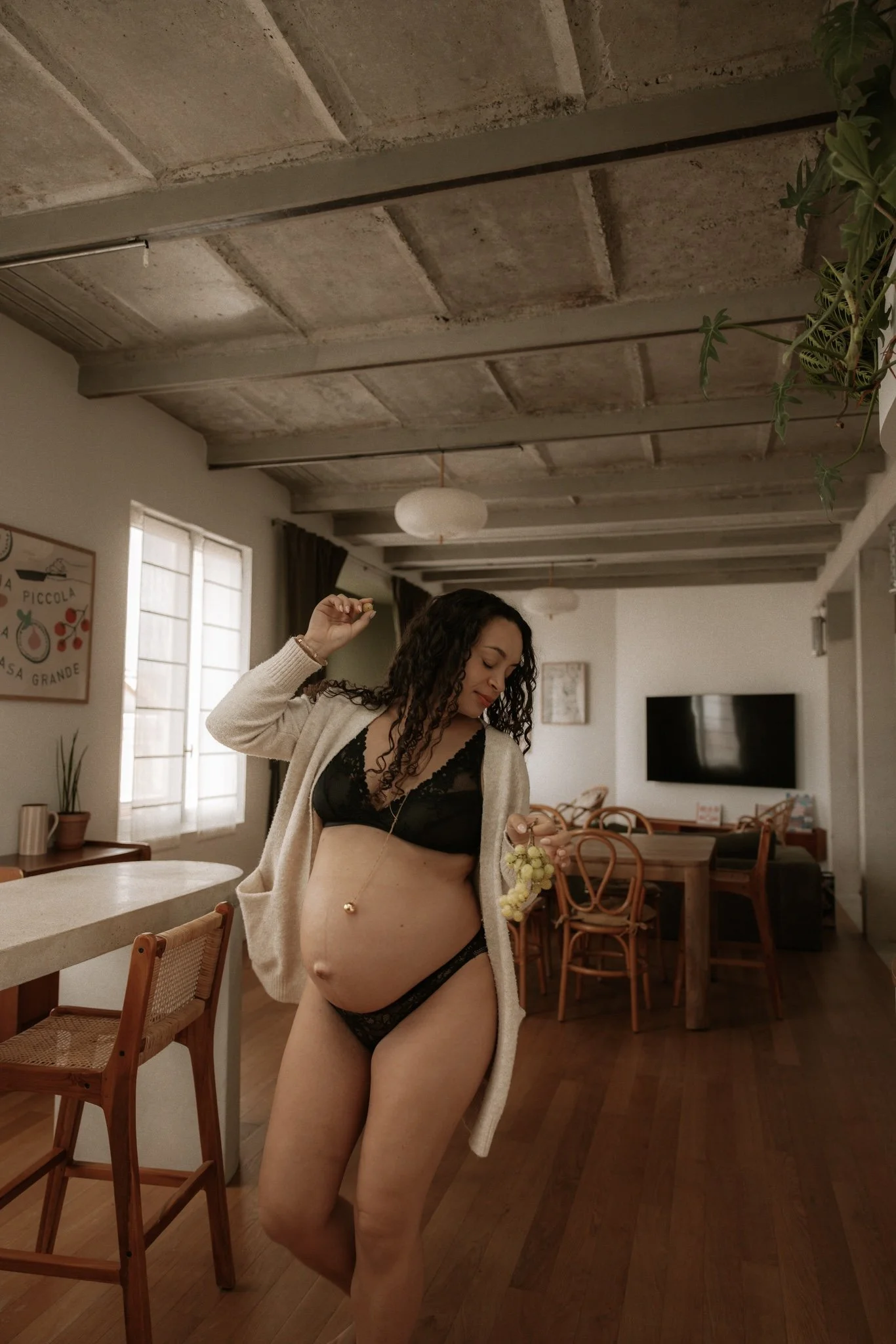 séance photo à domicile, grossesse