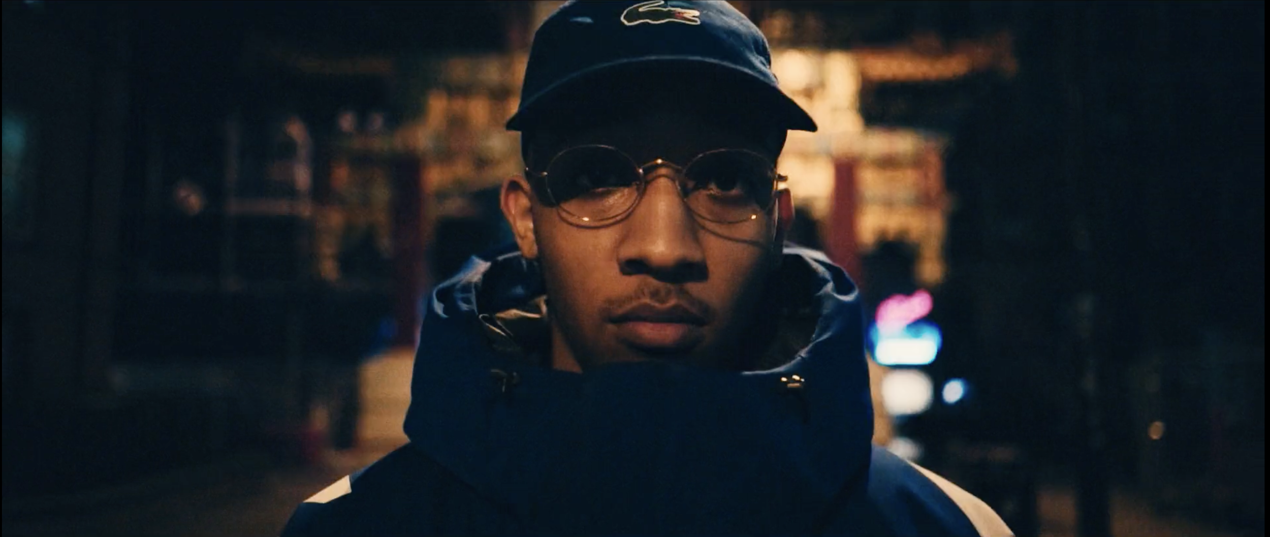 Just Banco in the ‘Ashleigh’ music video, filmed on location in Manchester by cinematographer Callan Green ACS NZCS.