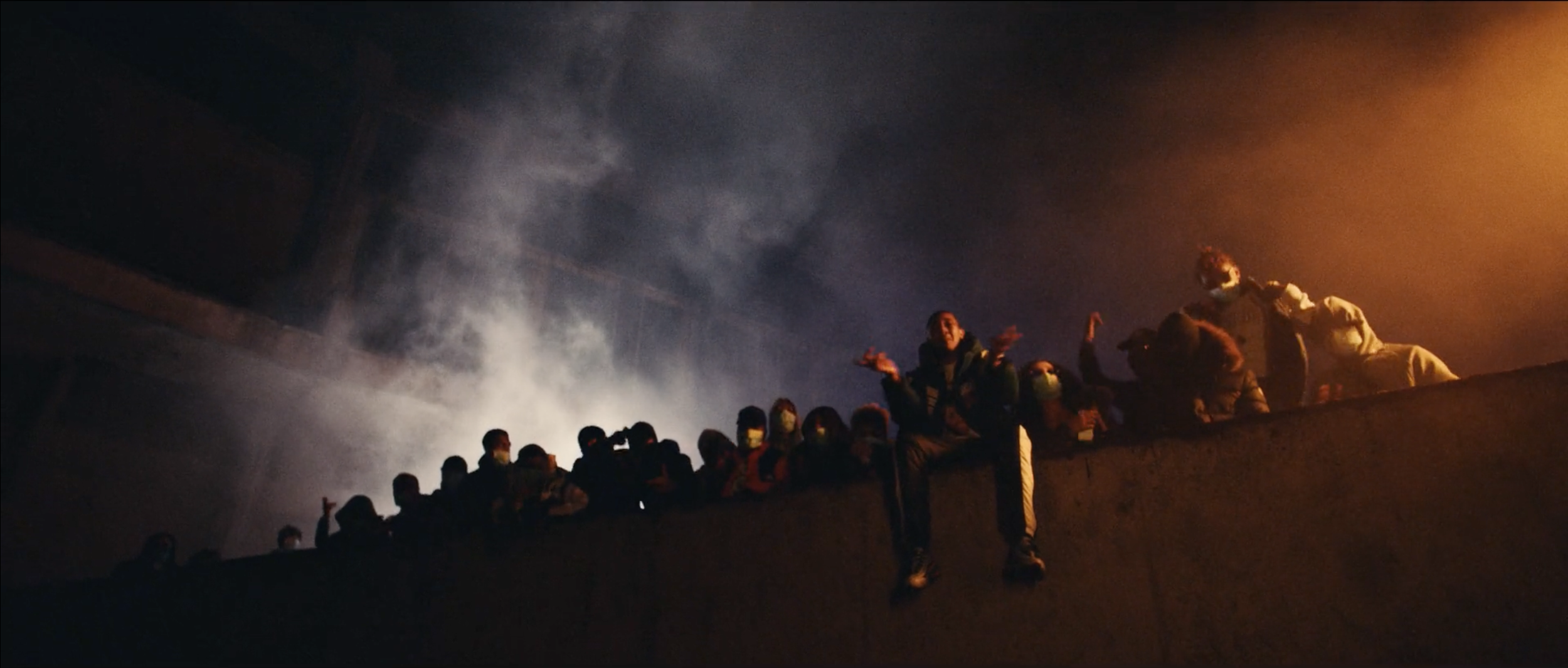Stylish image from Just Banco’s ‘Ashleigh’ music video, filmed on location in Manchester by cinematographer Callan Green ACS NZCS