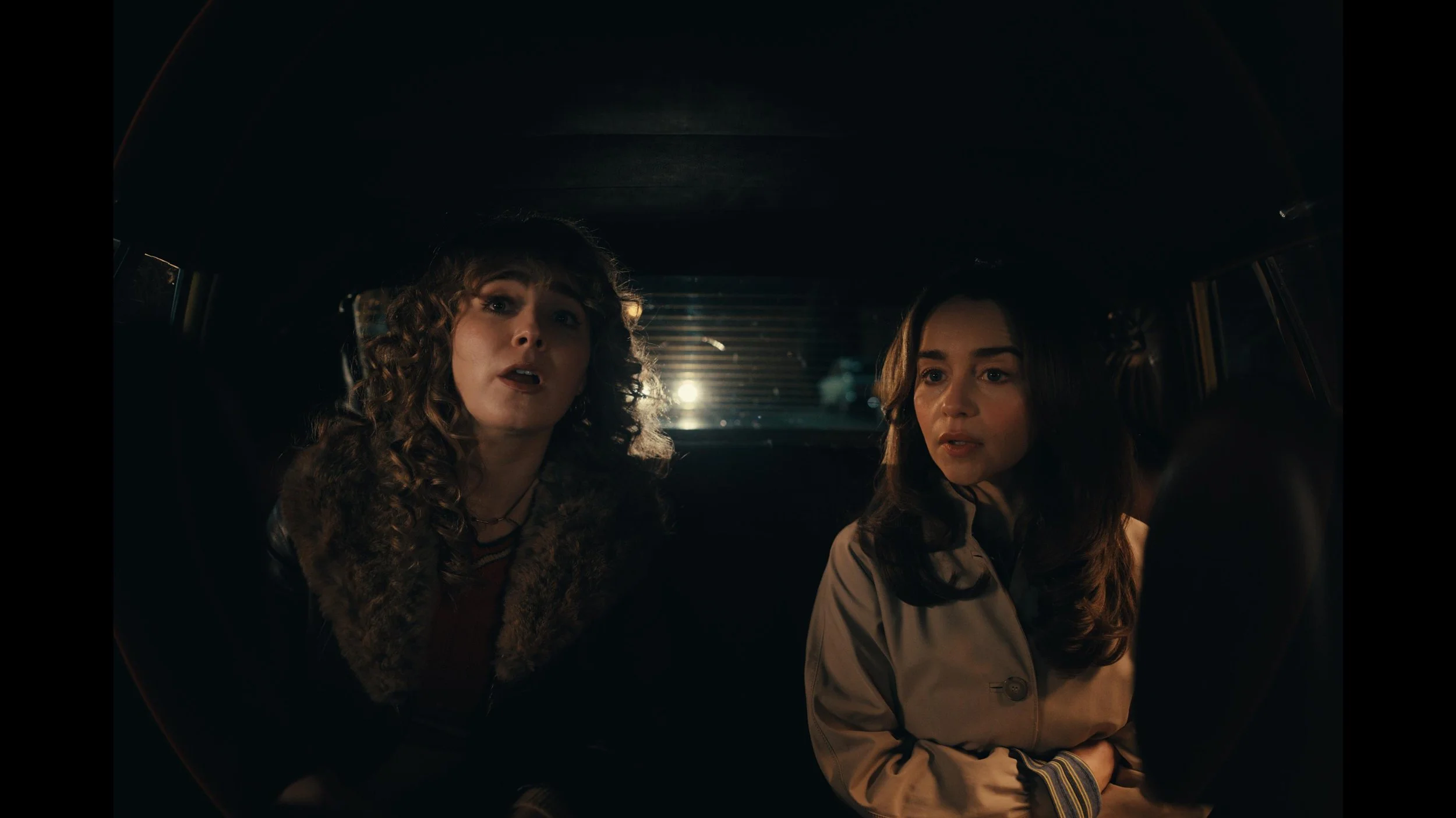 Emilia Clarke and Hayley Lu Richardson in PONIES TV series, cinematography by Callan Green ACS NZCS 