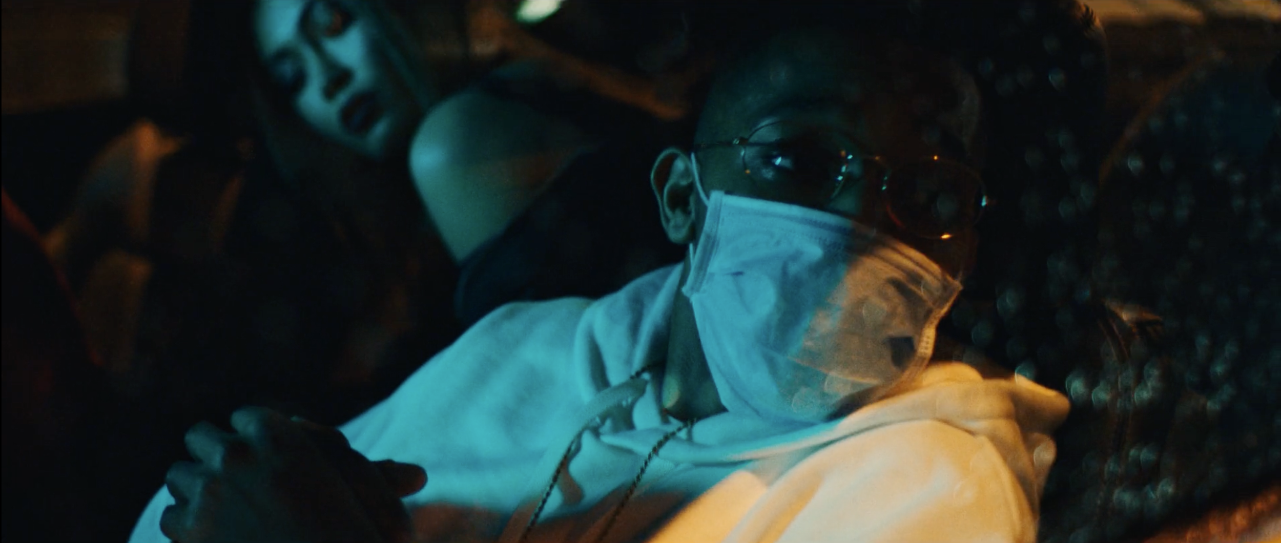 Just Banco in the ‘Ashleigh’ music video, filmed on location in Manchester by cinematographer Callan Green ACS NZCS.