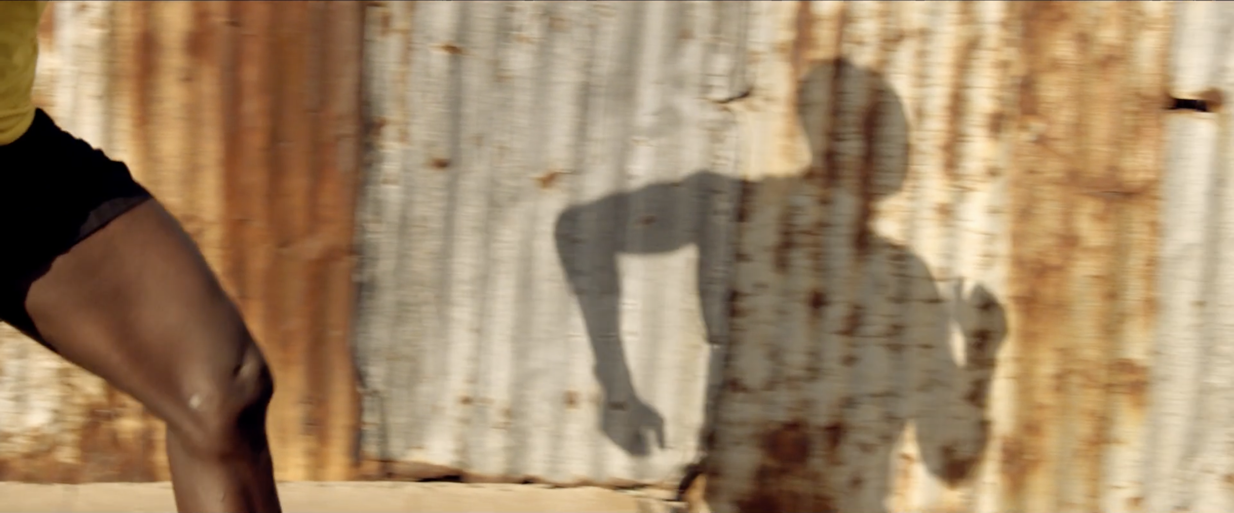 Olympic sprinter Usain Bolt in a television commercial filmed by cinematographer Callan Green ACS NZCS.
