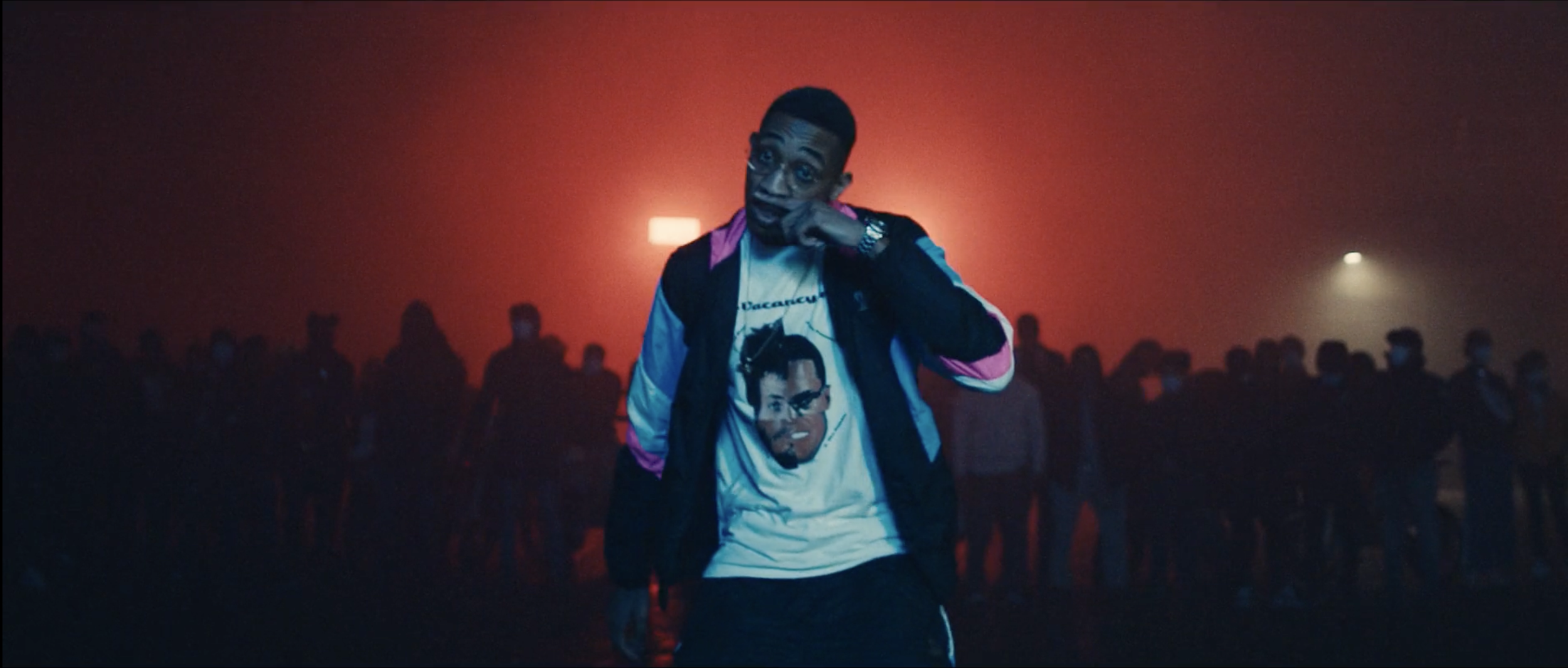 Just Banco in the ‘Ashleigh’ music video, filmed on location in Manchester by cinematographer Callan Green ACS NZCS.