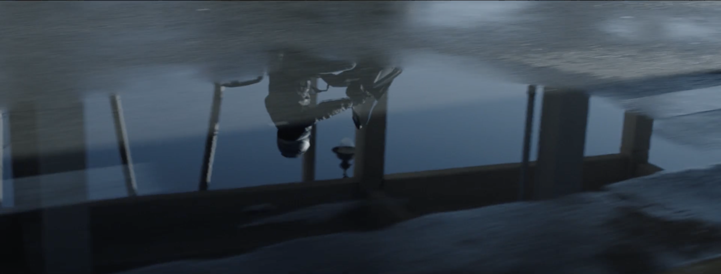 Stylish image of a man riding his motorbike in a BMW Motorrad commercial, filmed on location in Genoa, Italy, with cinematography by Callan Green ACS NZCS