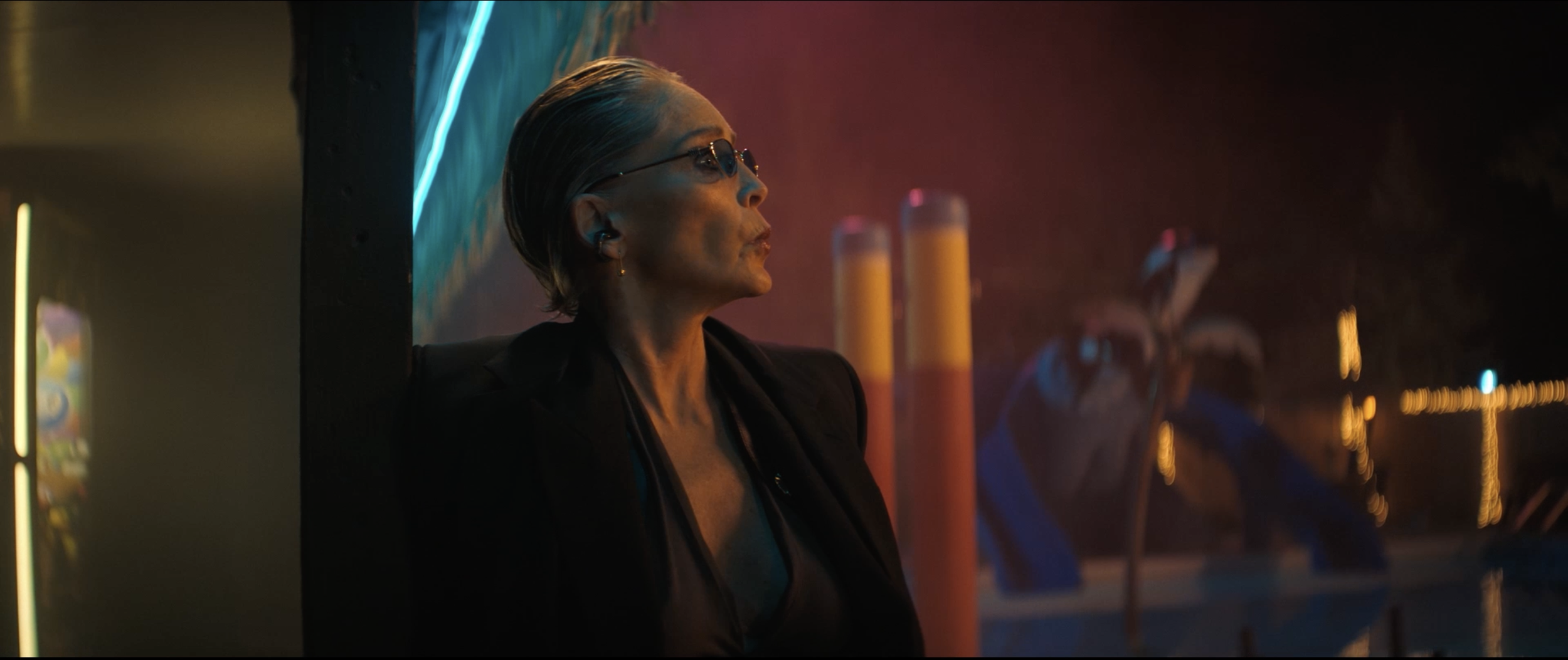 Sharon Stone in Nobody 2, filmed on location in Winnipeg, Canada, with cinematography by Callan Green ACS NZCS.
