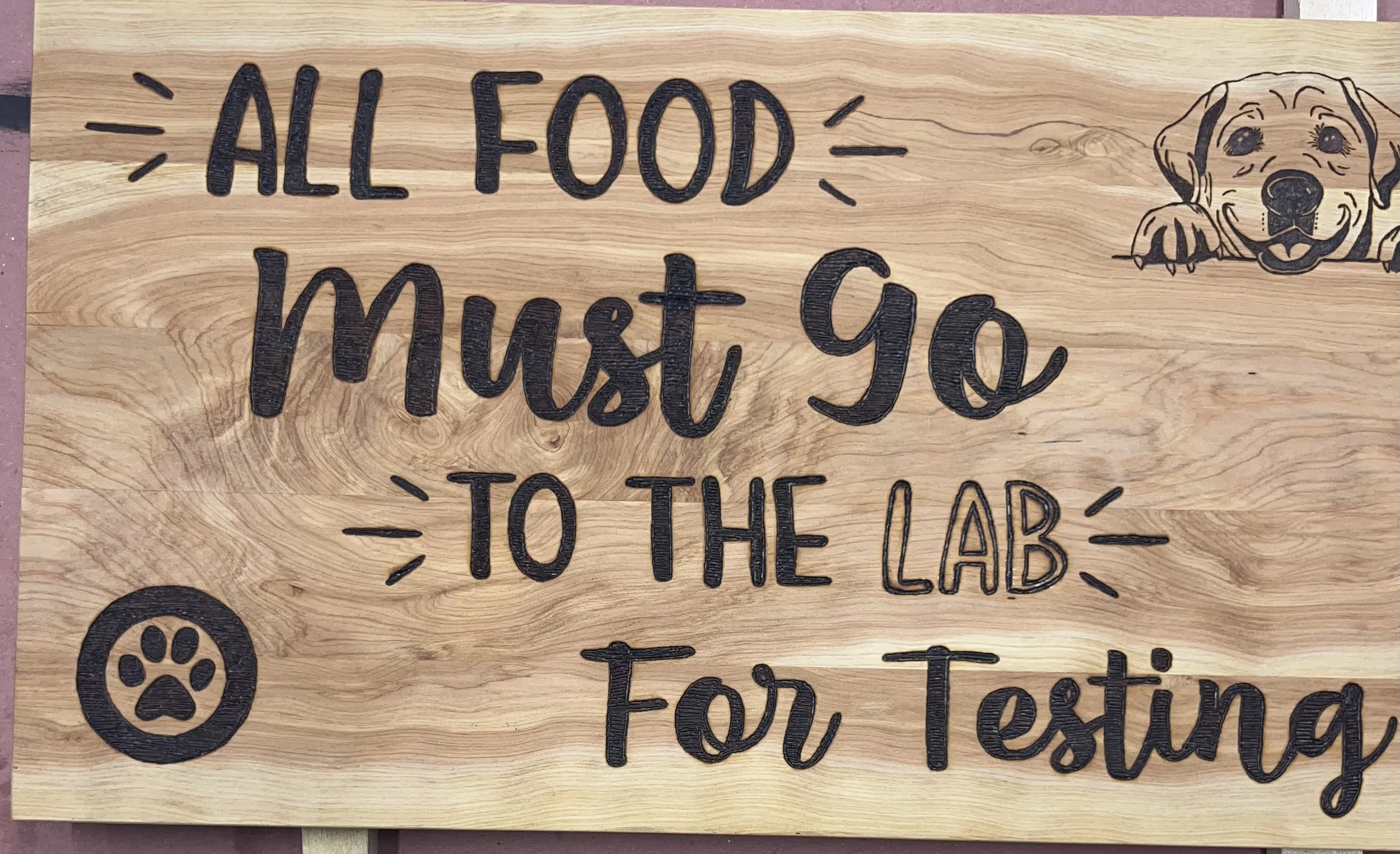 Birch. Hand burned by Carolyn