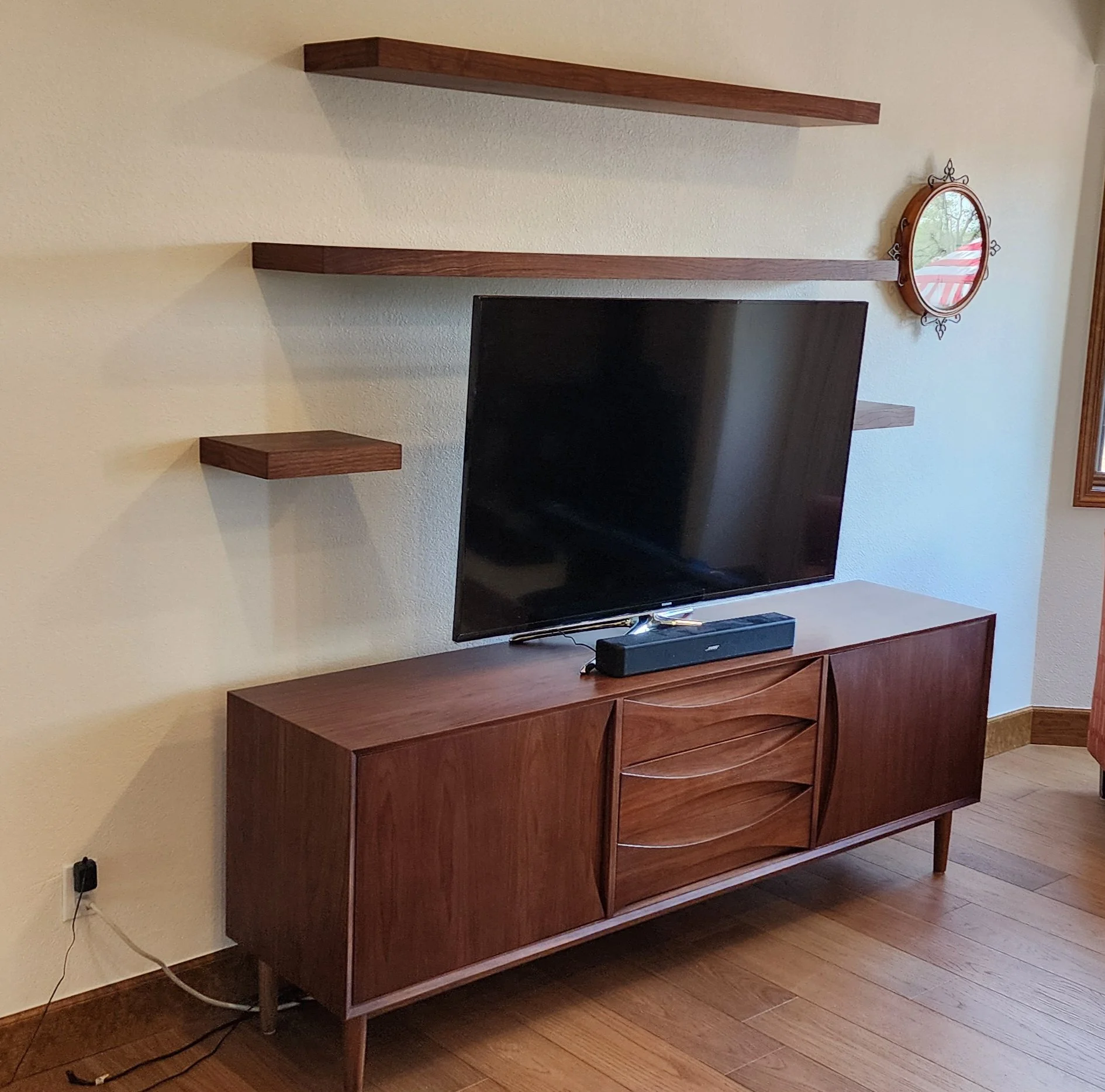 Walnut natural oil finish. Payson, AZ