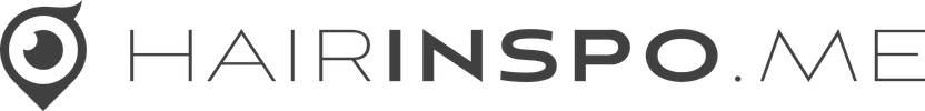 Logo of HairInspo.me with a location pin icon on the left