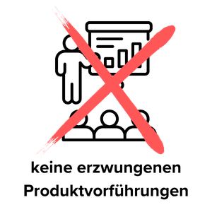 presentation icon crossed out with red cross