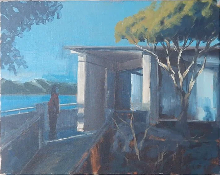 Te Papa 3, 2024, acrylic on canvas, 30 x 24cm