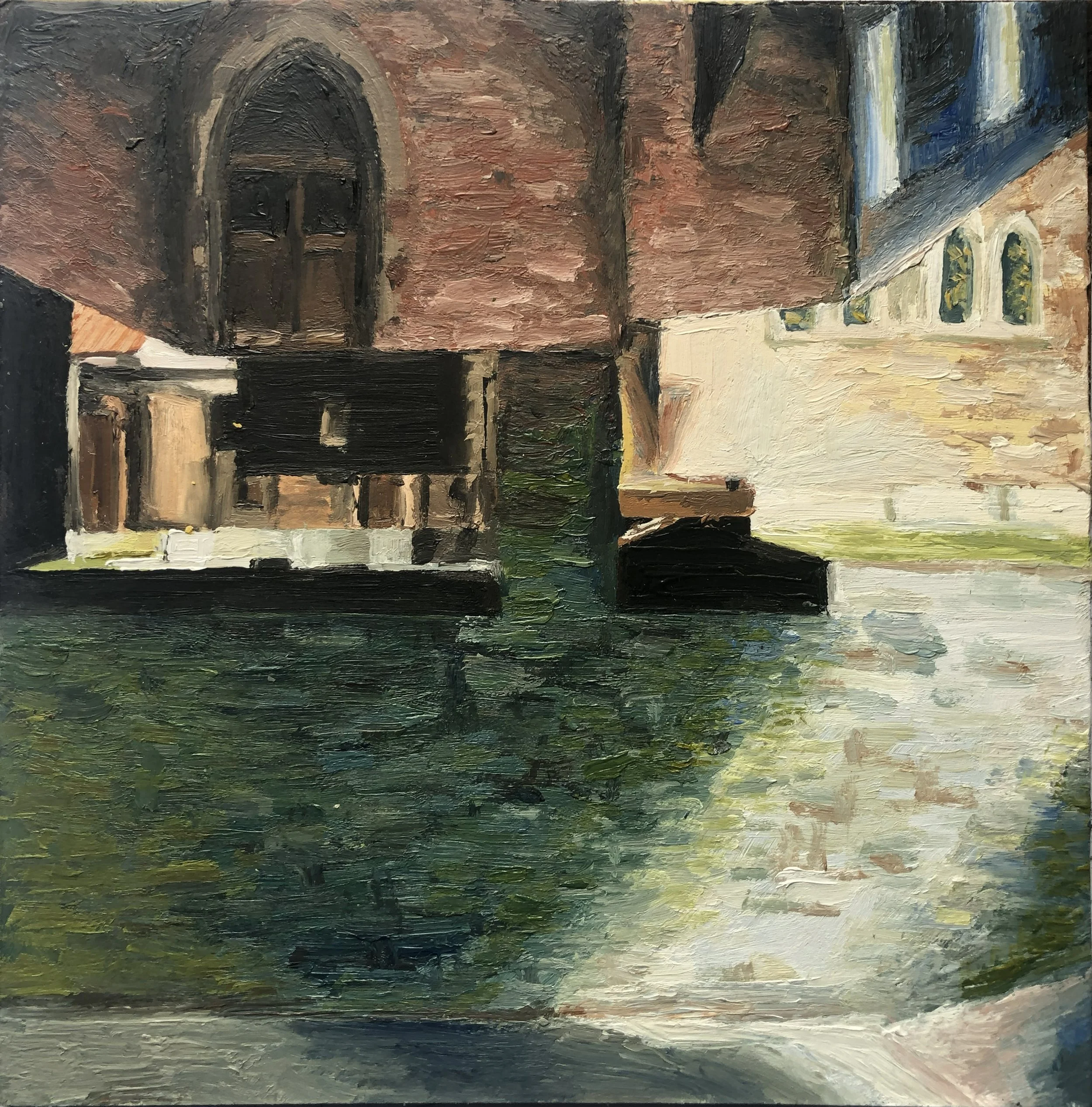 Piranesi, 2022, oil on mountboard, 20 x 20cm