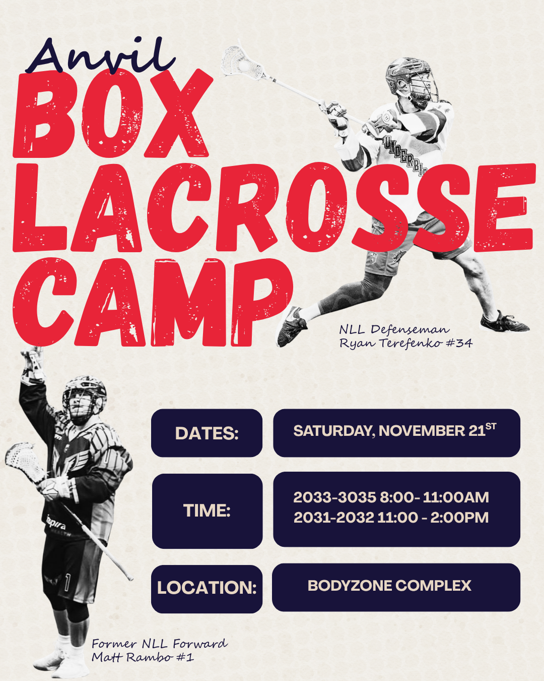 Anvil Box Lacrosse Camp