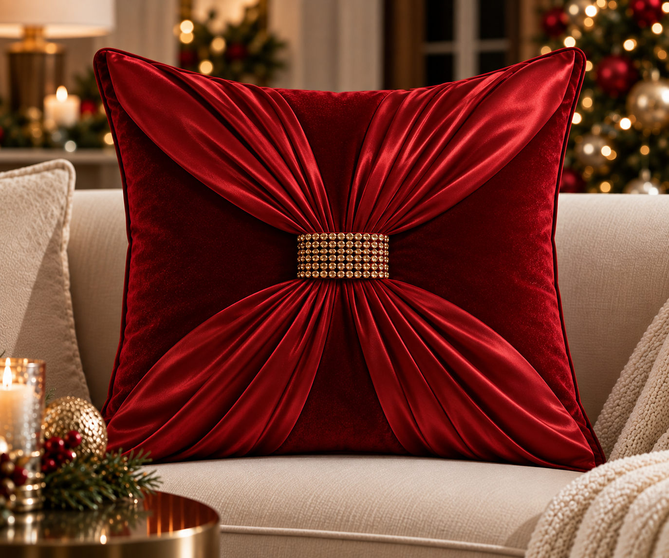 Holiday Lux Throw Pillow