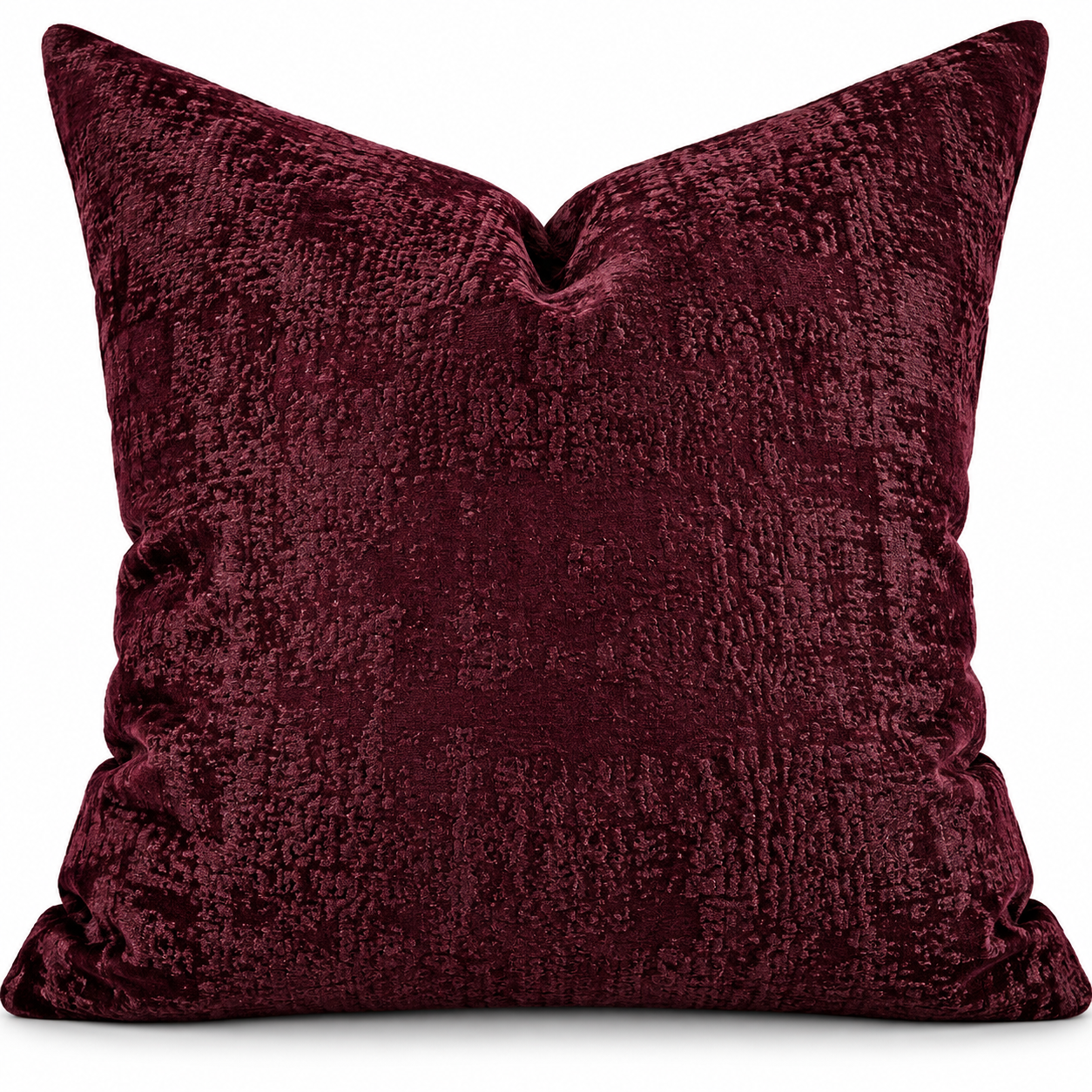 cocoa desiree No. 021 Burgundy Textured throw pillow.png