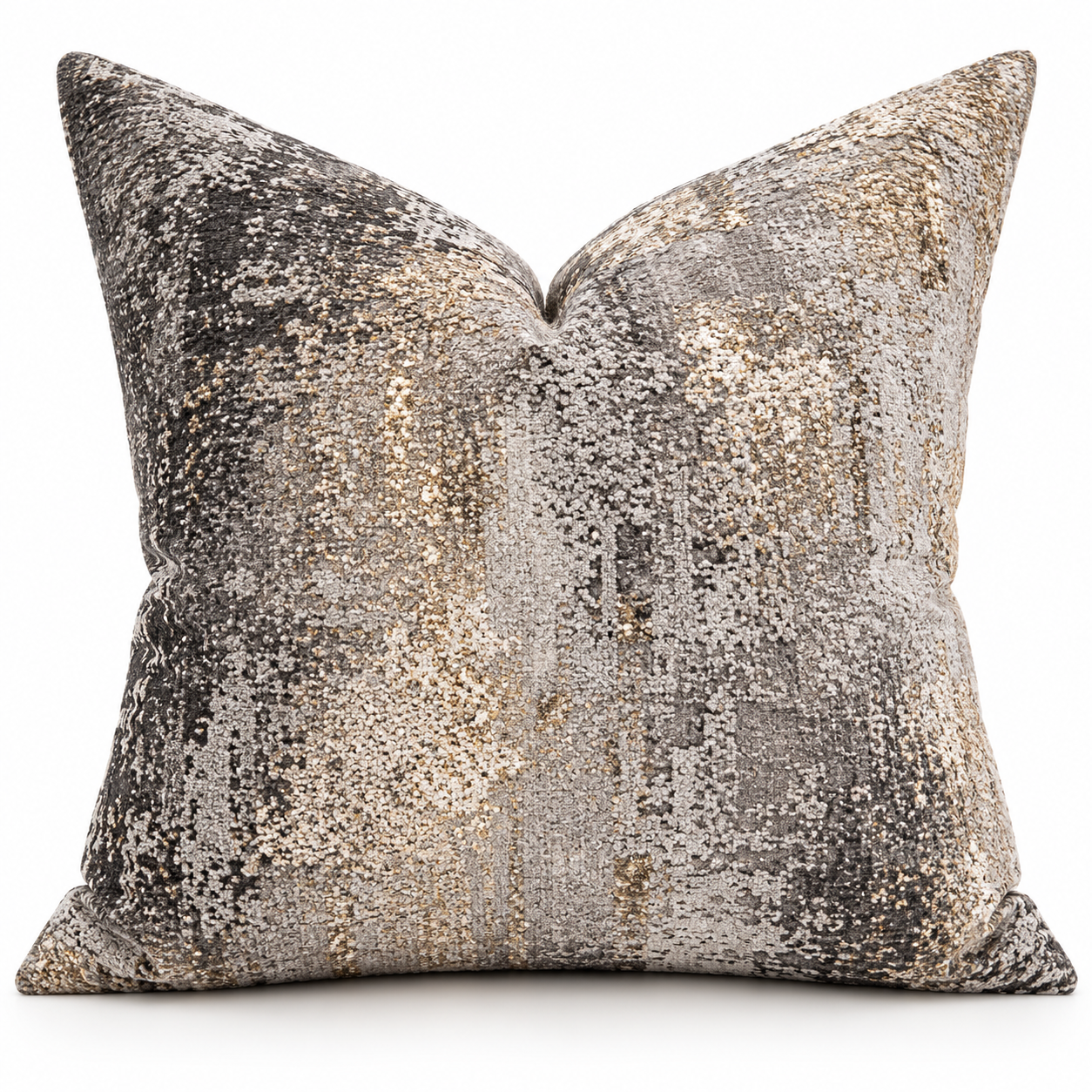 cocoa desiree No. 003 Silver & Charcoal throw pillow.png