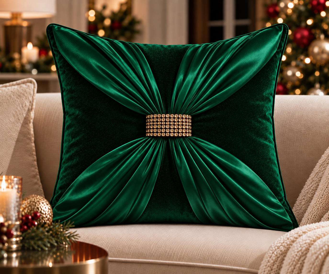 cocoa desiree holiday lux green throw pillow.png