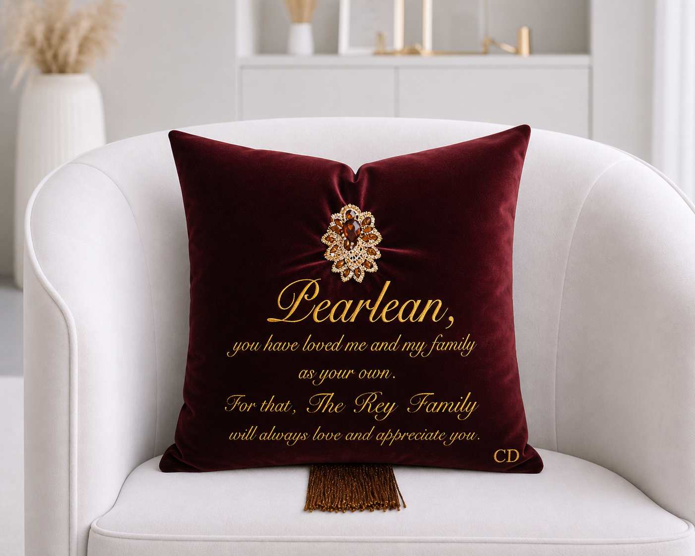 PEARLEAN - ROOTED IN LOVE 
Commissioned as a Mother's Day gift, for someone who stepped into the role of mother with love and grace. 
A reflection of gratitude, care, & the family we choose.