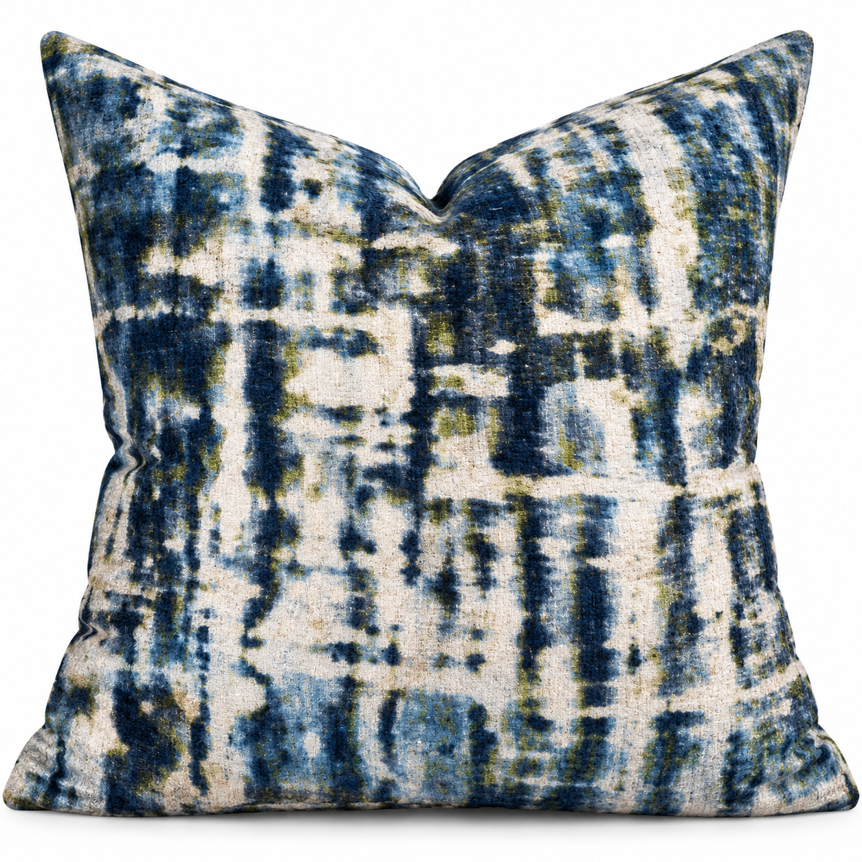 cocoa desiree No. 008 Indigo Blue Abstract throw pillow.png