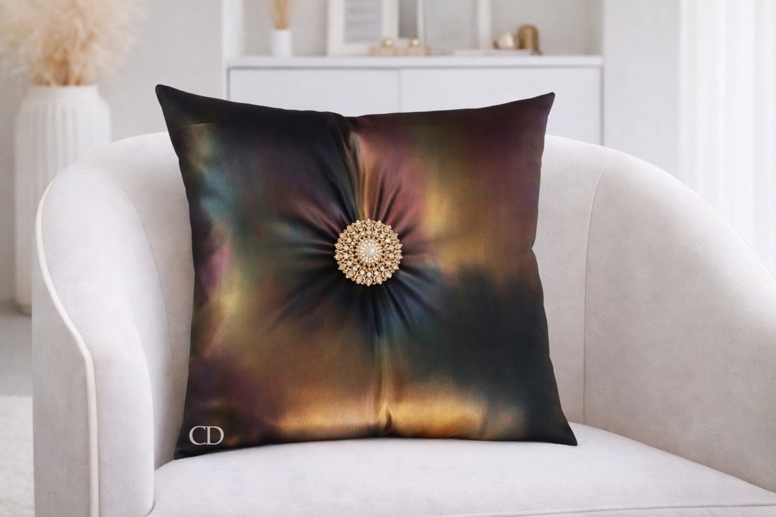 LOVE ALWAYS, BALTODANO'S - (side 1) 
Cocoa Desireé Studio 
This pillow was commissioned as a Christmas gift for someone whose strength and perseverance inspire everyone around her. 
Designed for the home she cherishes, it honors the love and family t