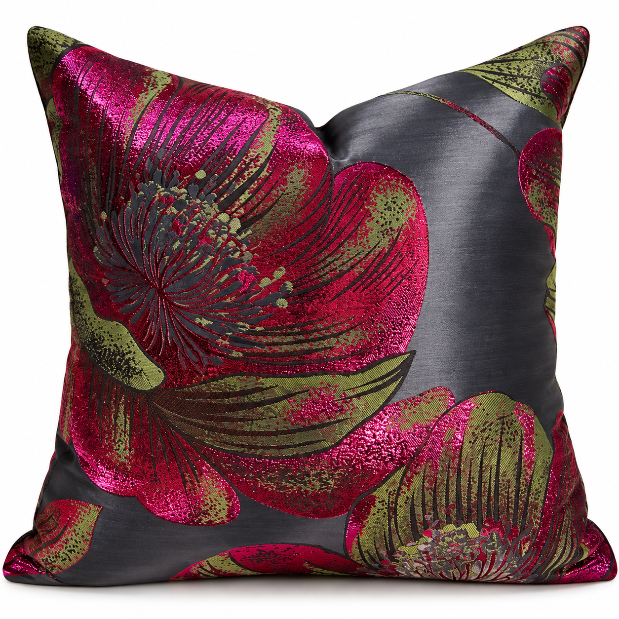 cocoa desiree No. 005 Crimson Floral throw pillow.png