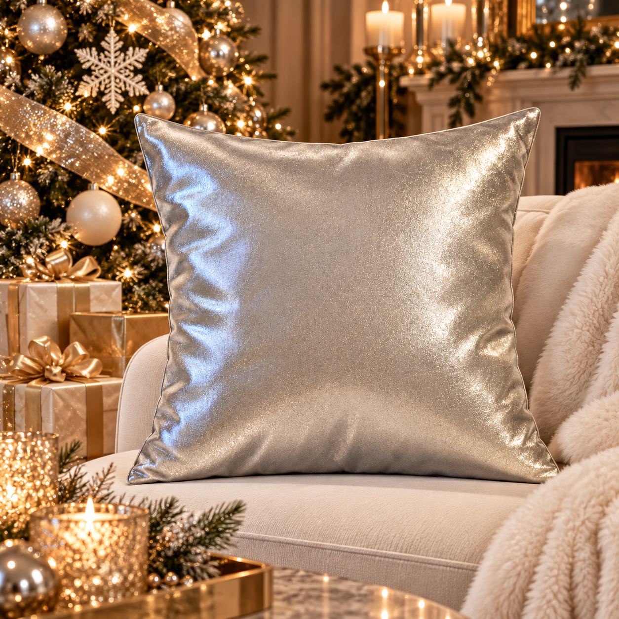 cocoa desiree holiday lux silver metallic throw pillow.png