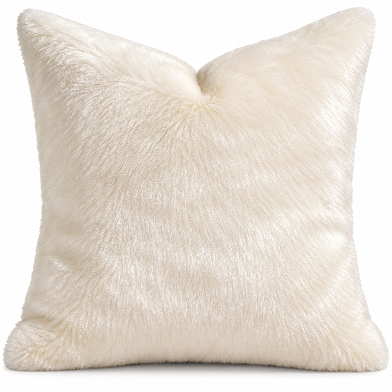 cocoa desiree No. 016 Ivory Faux Fur throw pillow.png