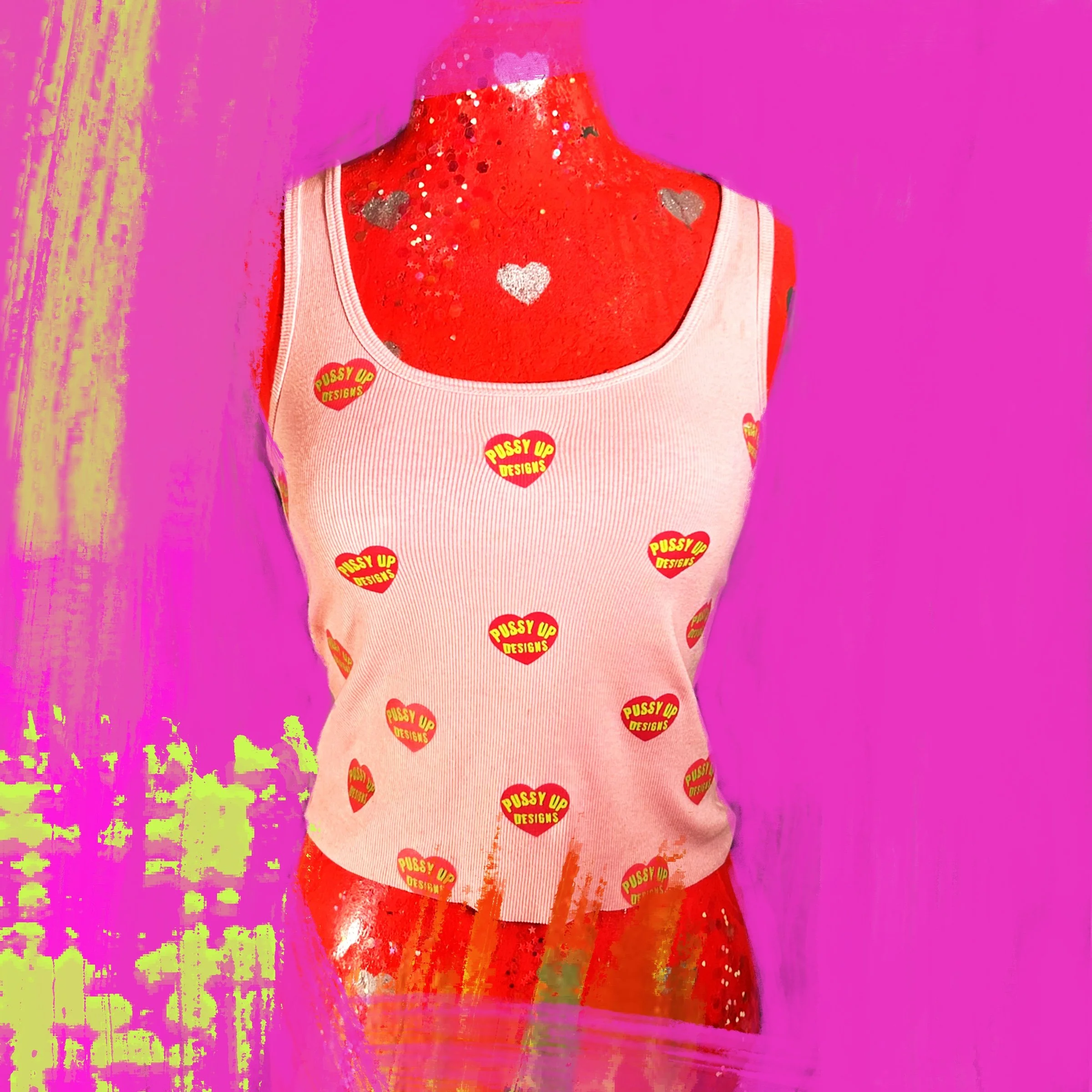 RECLAIMED PUD HEART REPEAT TANK