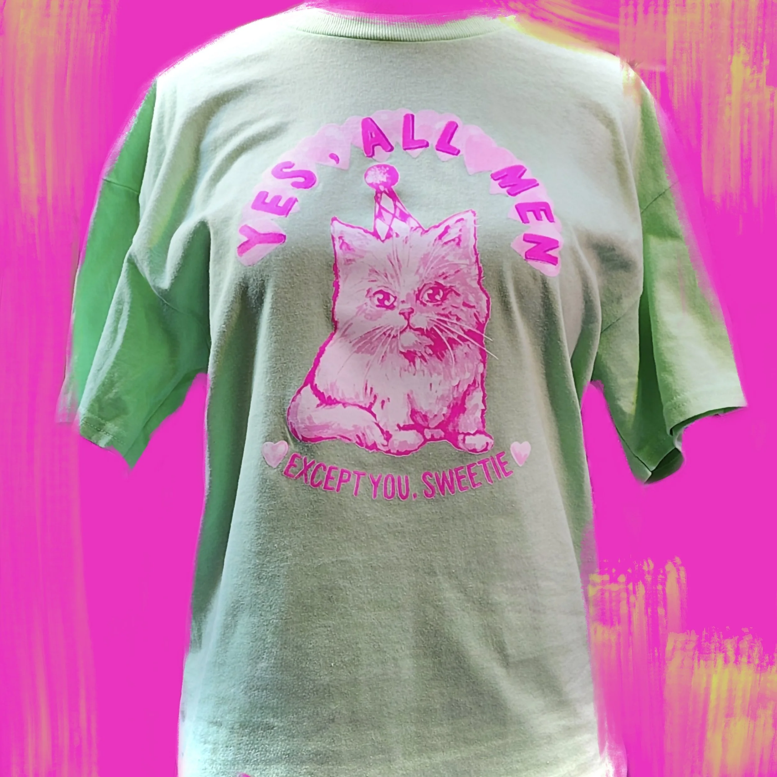 “YES ALL MEN” MINT T-SHIRT