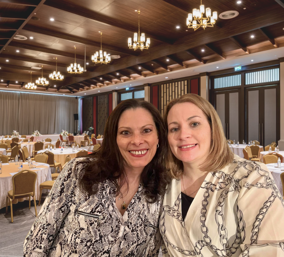 Two female owners of Luxe Entertainment, a Philadelphia-based luxury DJ and event entertainment company.