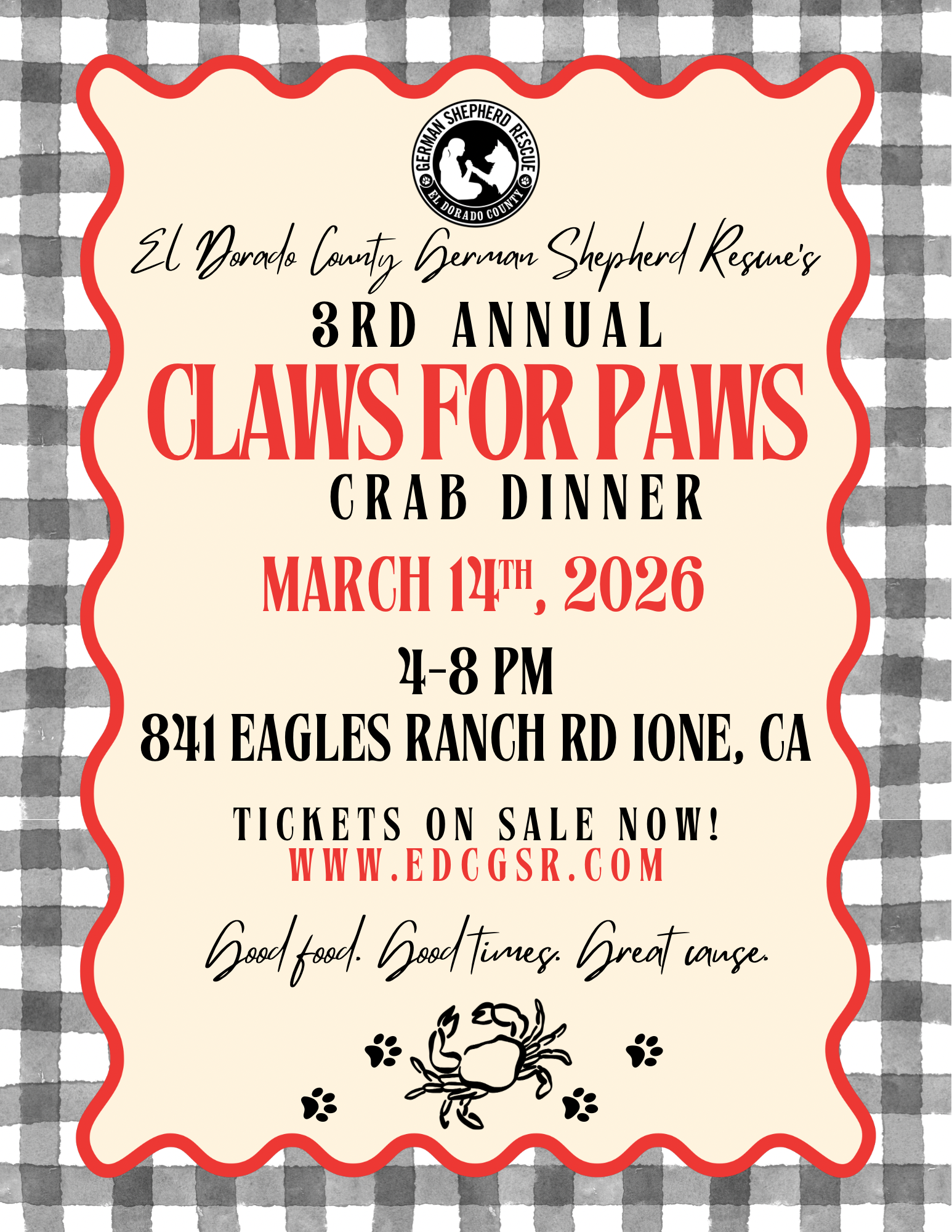 2026 Claws for Paws - Single Ticket