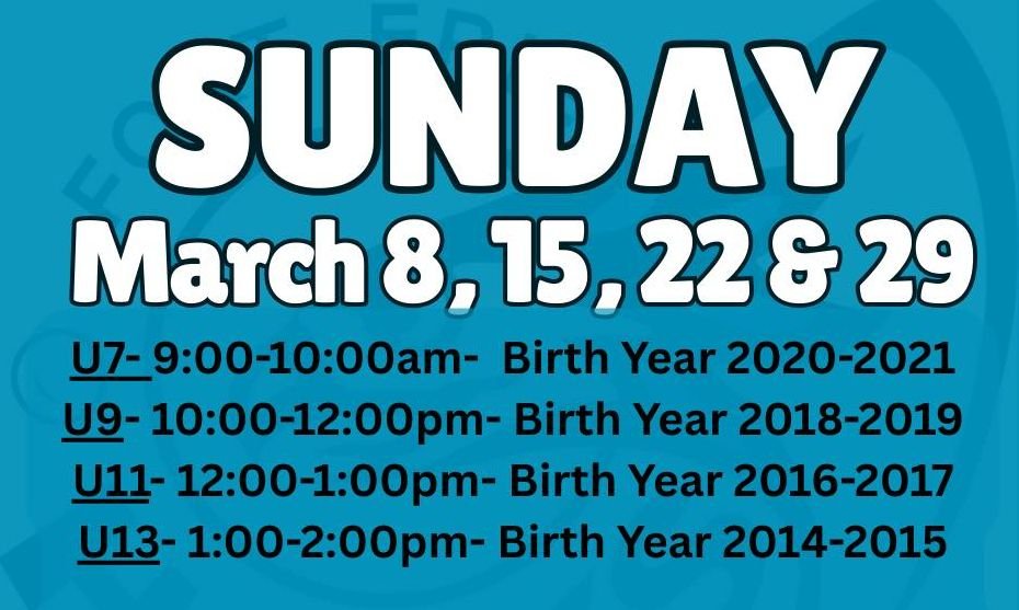 Tryouts U7 thru U13 Day 2