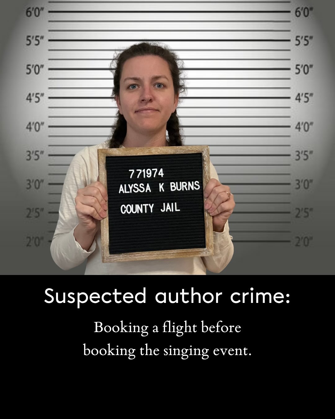 Where are my authors and what are your crimes 🚨

Tagging a few of you to confess @megrosenthalauthor @taryn.christeen @alissaderogatis @nicolemikellauthor @authormorganrooney @zinkewrites @stephaniel_writes @shannonmclellan.author 

Inspiration from