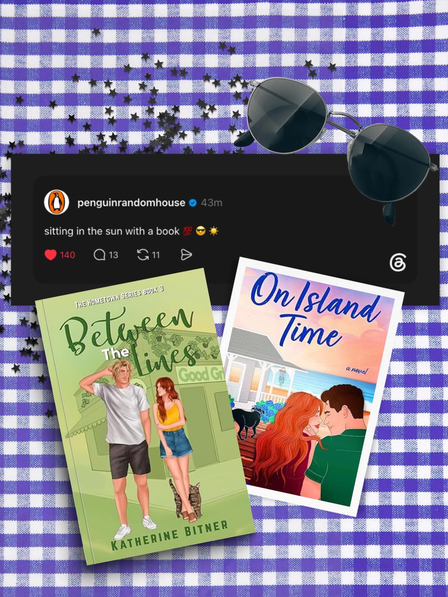 Two of my favorite beta reads are releasing this month! Add to your Goodreads now ☀️ 

June 20: On Island Time by @authormorganrooney 
June 24: Between the Lines by @thekatherinebitner 

Template by @letscreatewithvane