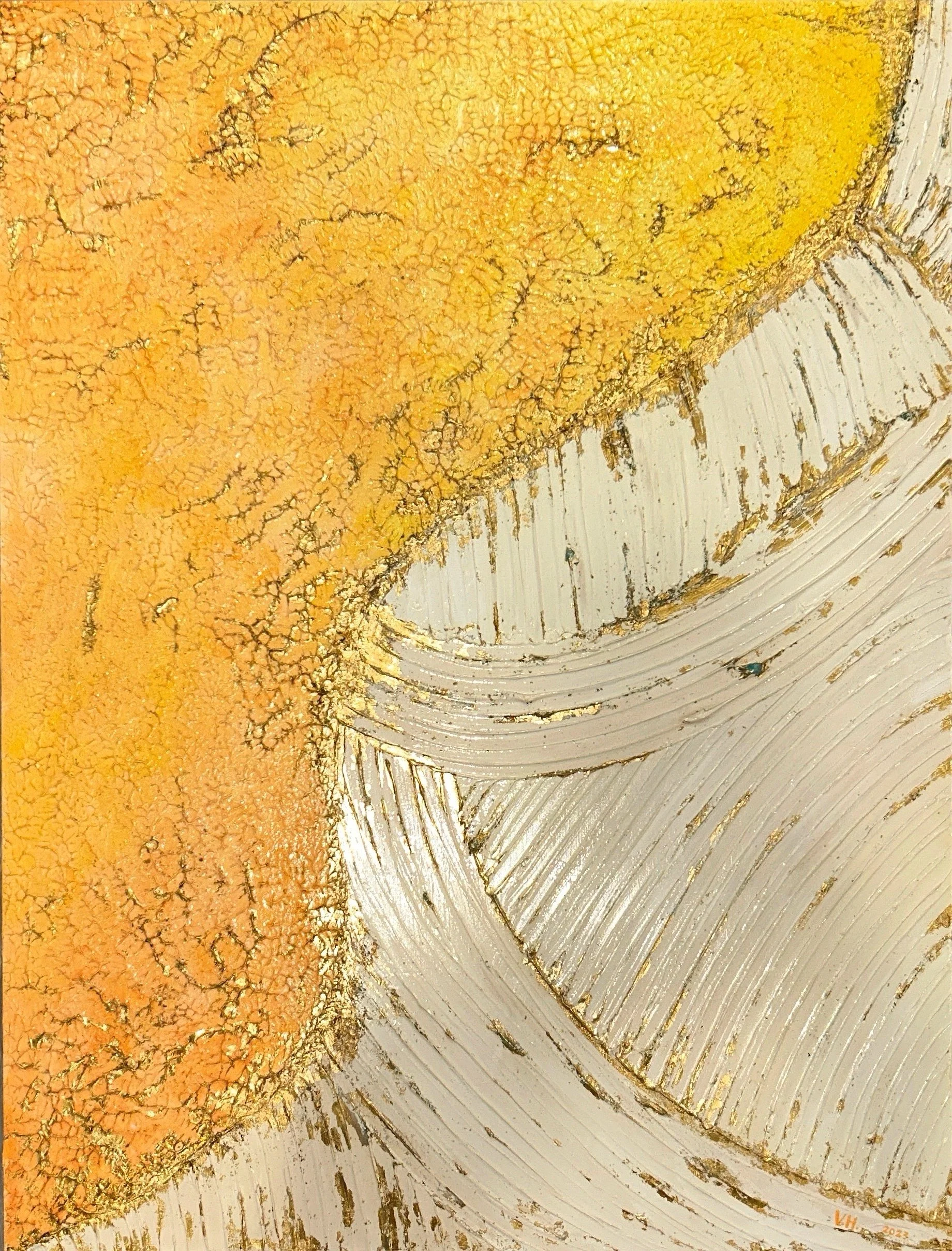 Nós
2023
Acrílico, folhas de ouro sobre madeira
80x105