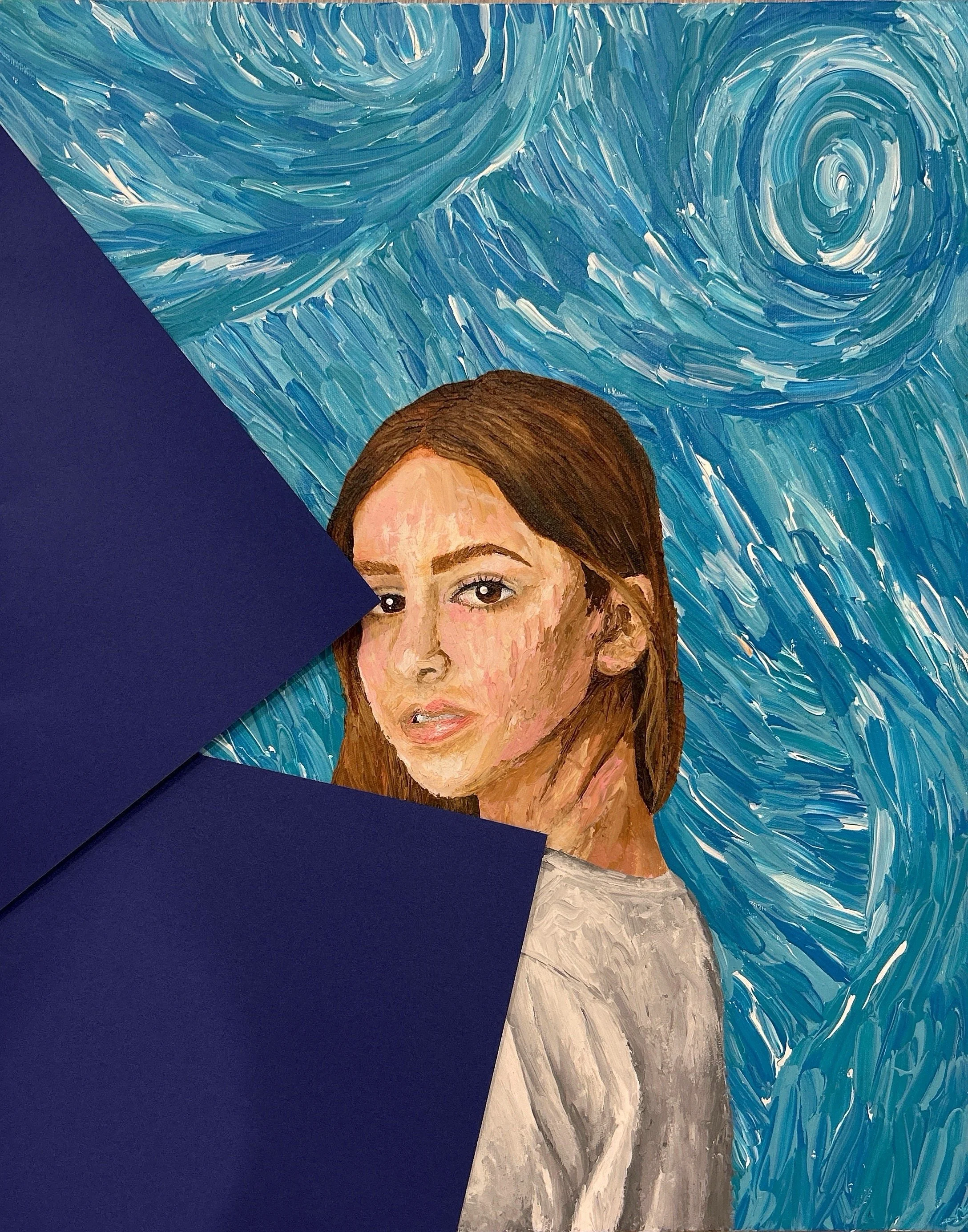 Estudo sobre autorretrato
2020
Acrílico e colagem sobre tela
40x50