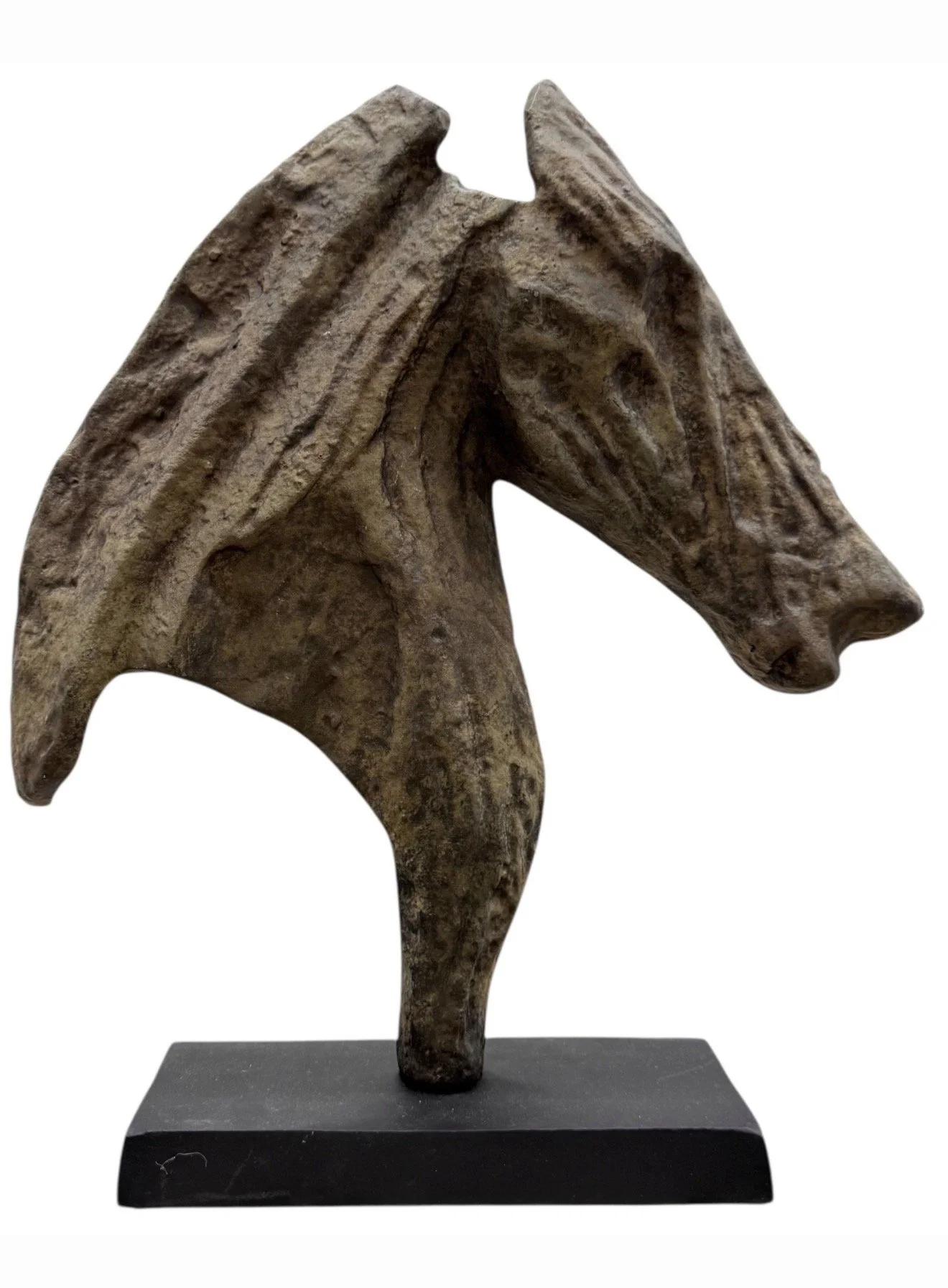 Contemporary Metal Horse Head Sculpture