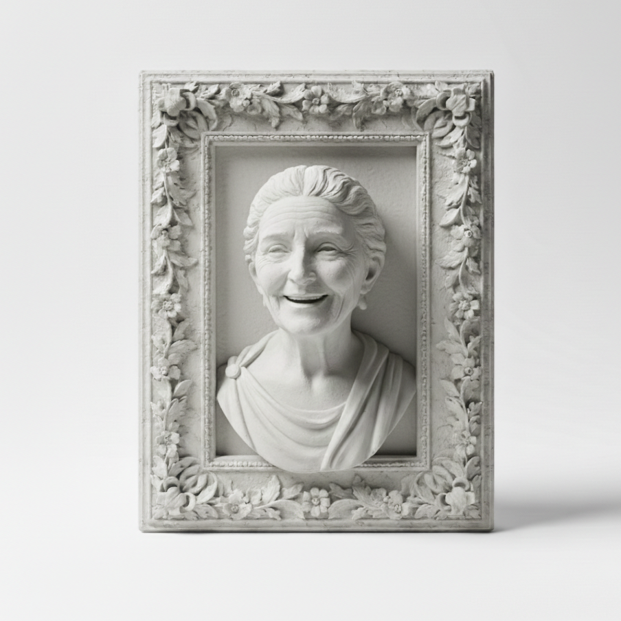 Living Portrait Sculpture