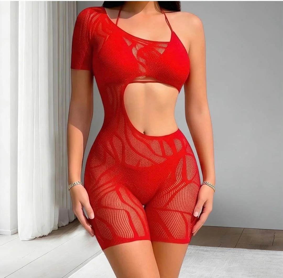 Mesh Cheetah Romper