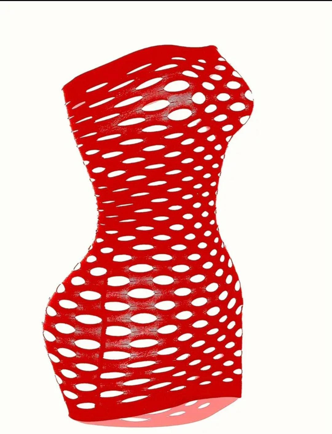 Bold Peek-A-Boo Stretch Dress