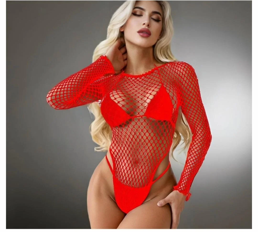 Bold Fishnet Long Sleeve Onesie