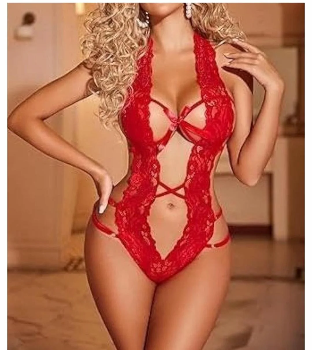 Exquisite Lace G-String Teddy
