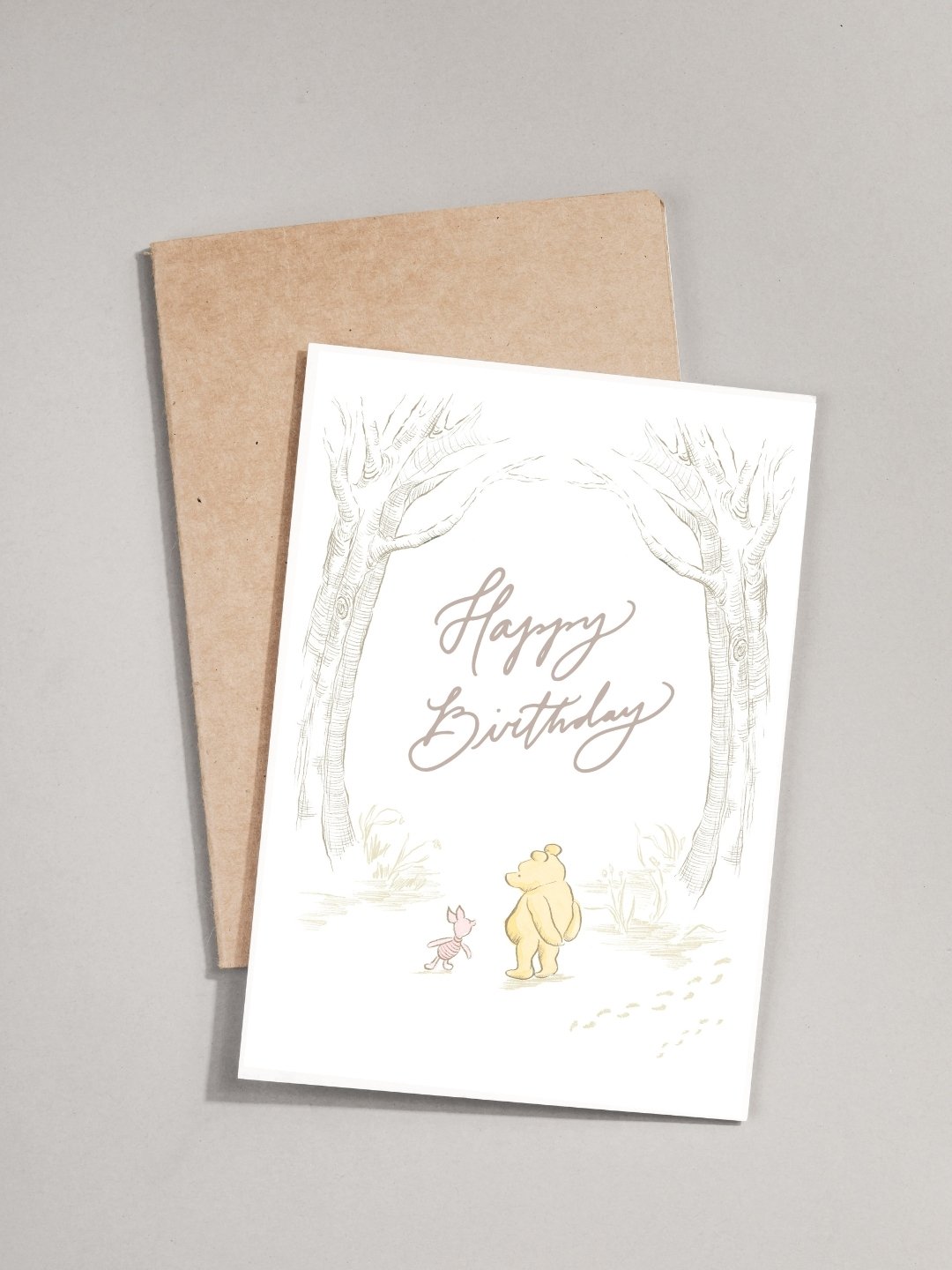 Happy Birthday Winnie-The-Pooh - Greeting Card